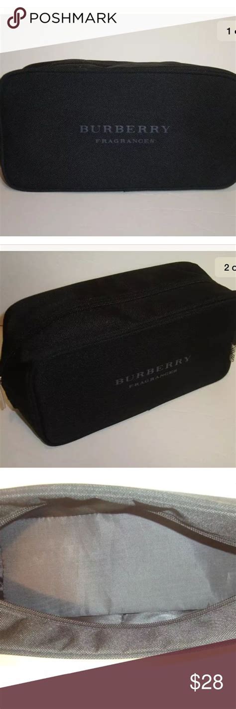 burberry makeup bag black